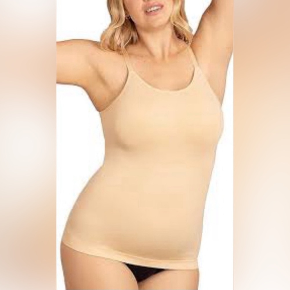 Shapermint Scoopneck Cami Cream/Tan Nude Size 2XL‎ NWT
